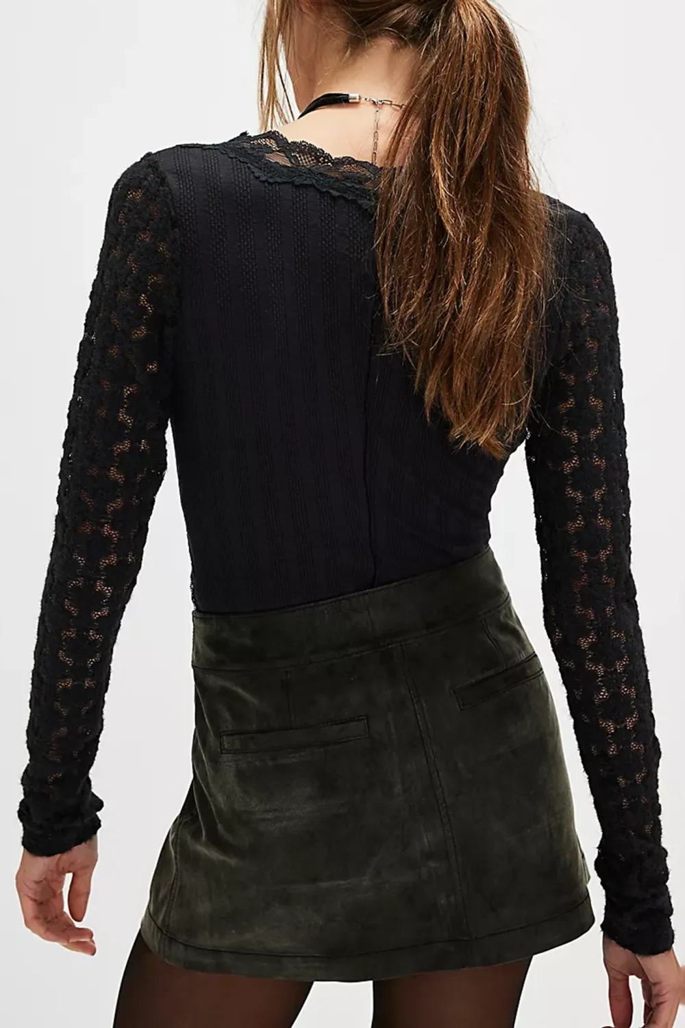 A-Line Hem Mini Skirt