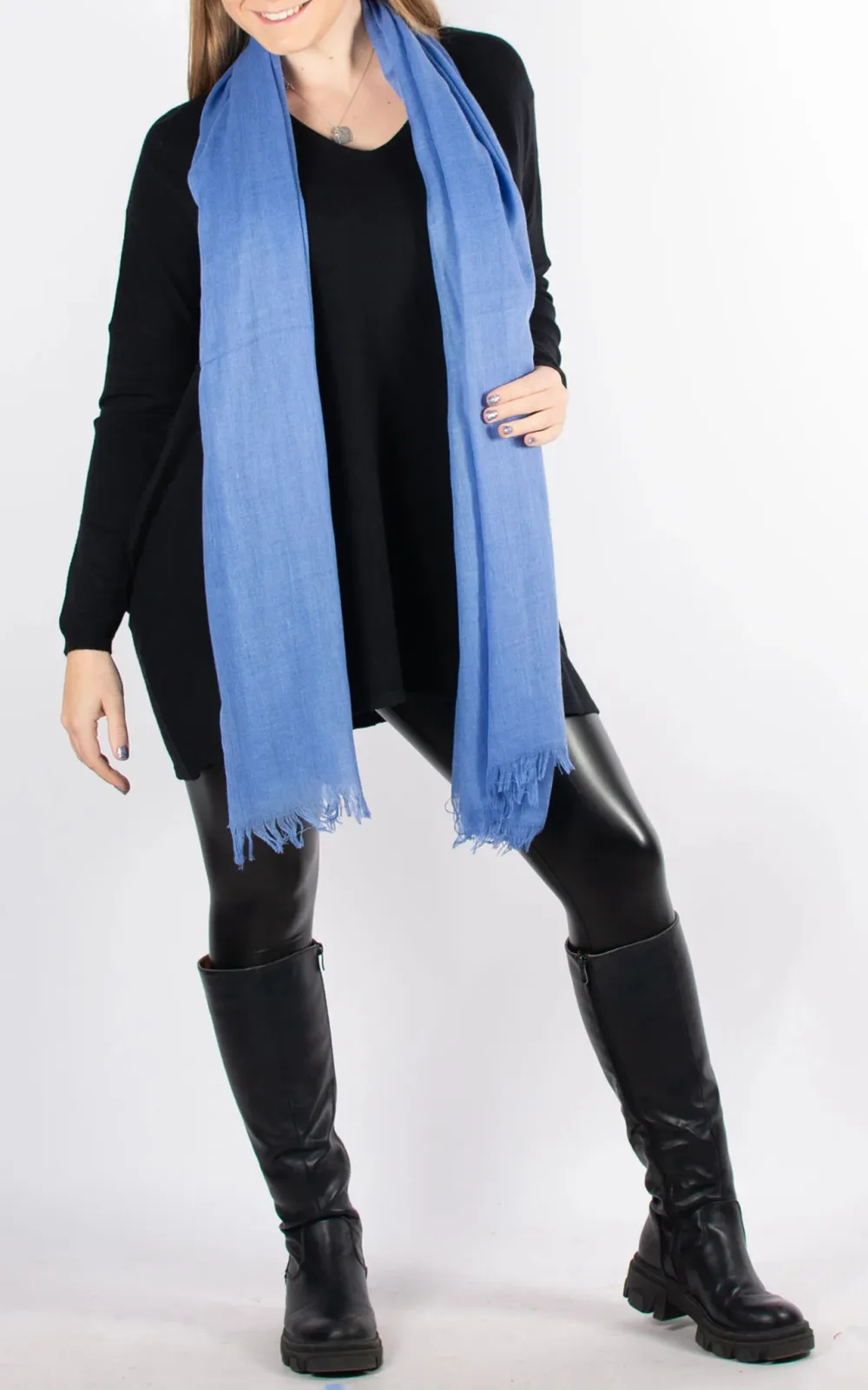 Casual All-Match Solid Color Women's Scarf