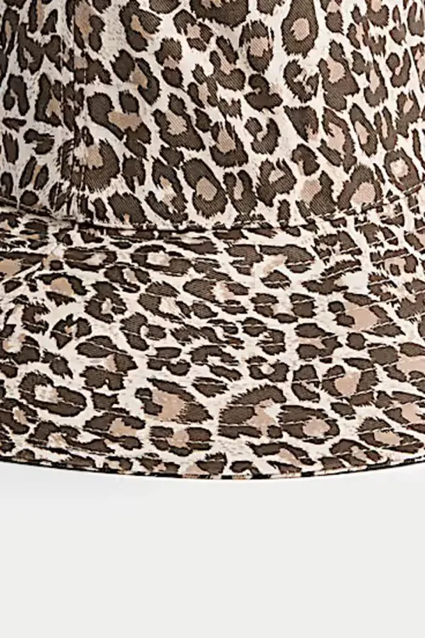 Leopard Printed Cotton Vacation Hat