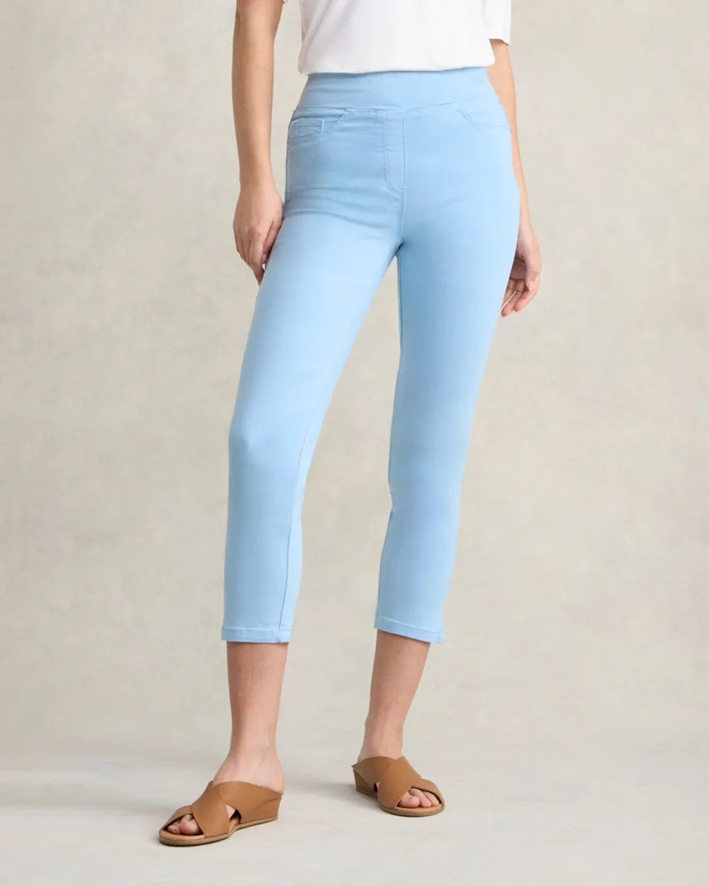 Mid Waist Ankle Length Jeans