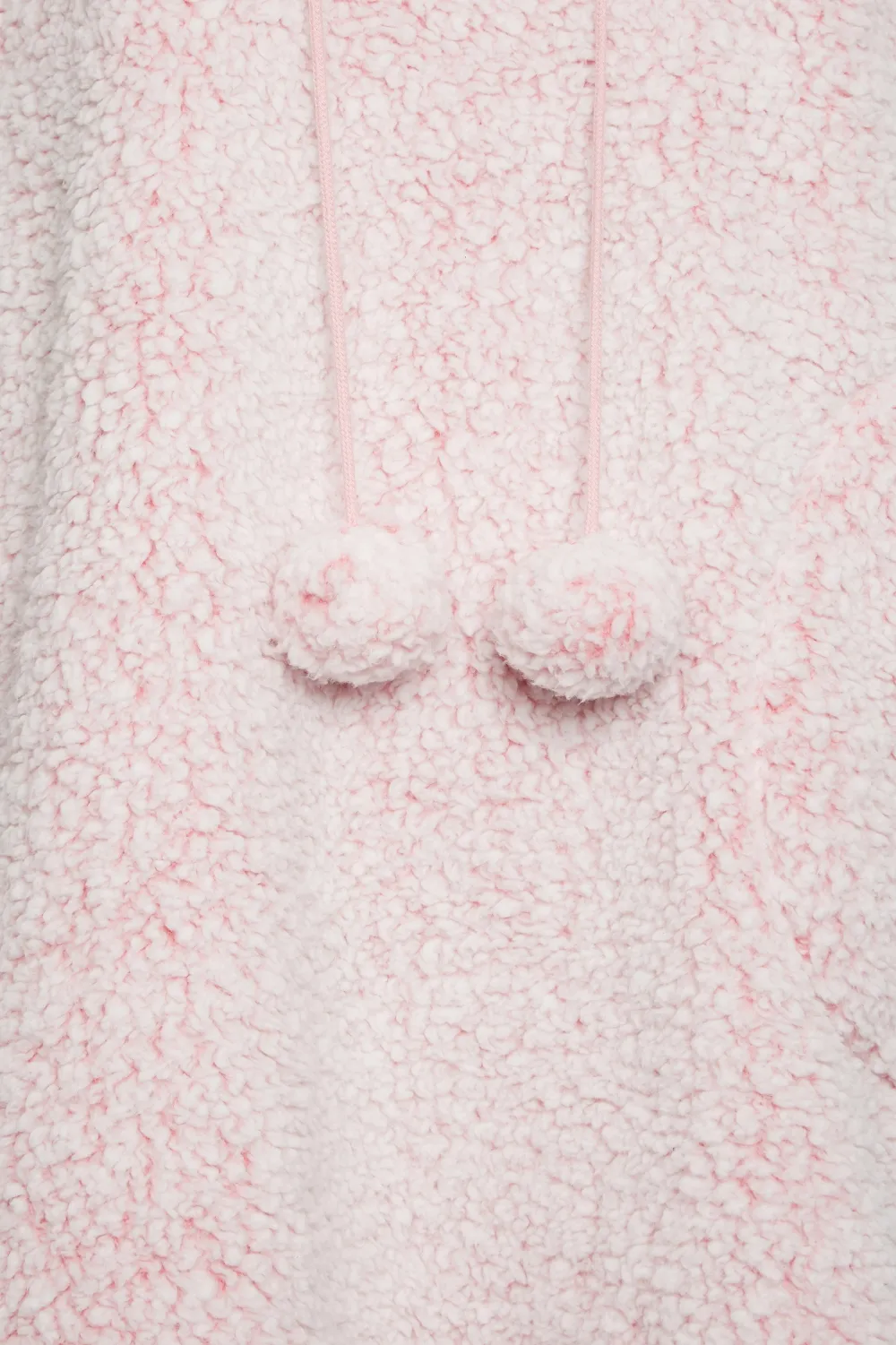 YOURS Curve Light Grey Teddy Drawstring Snuggle Hoodie