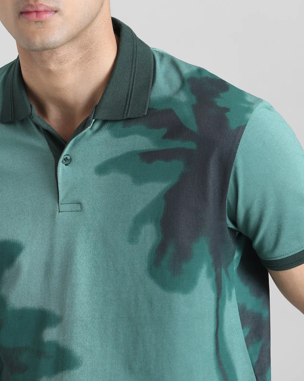 Daily Simple And Slimming Dark Green Polo Shirt