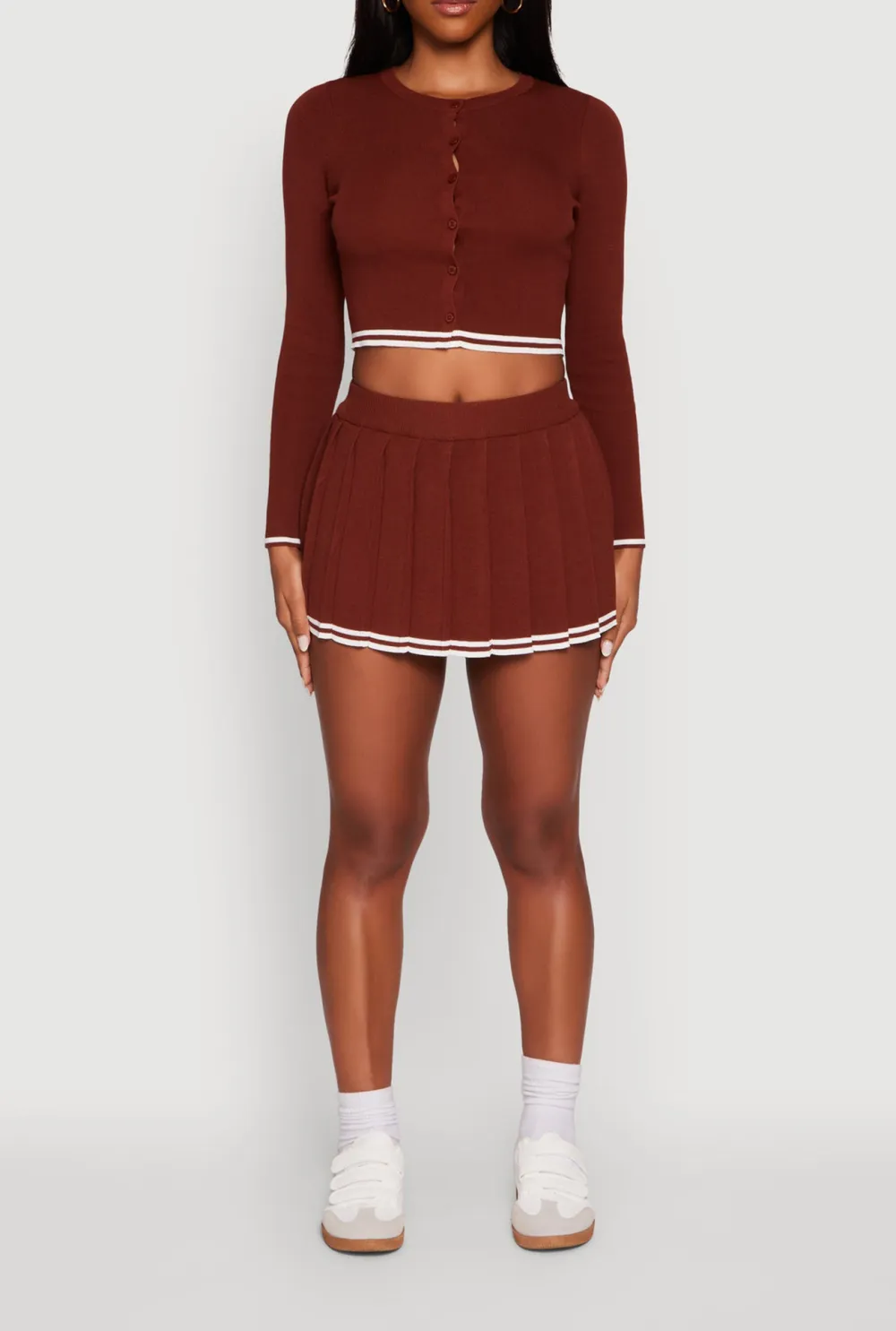 Fitted Button Up Cardigan