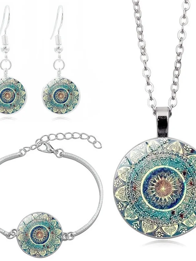Women's necklace Vintage Outdoor Flower Jewelry Sets