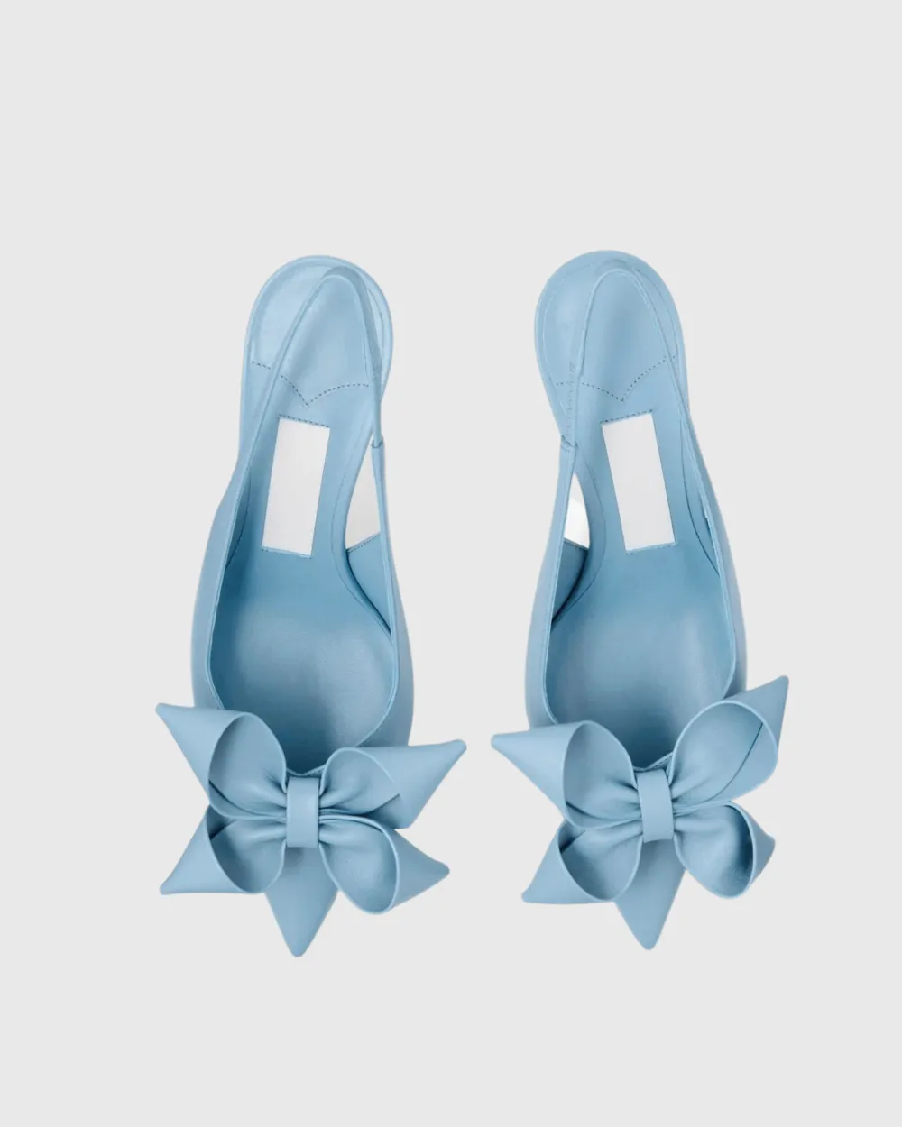 Flower Slingback Pumps in Blue
