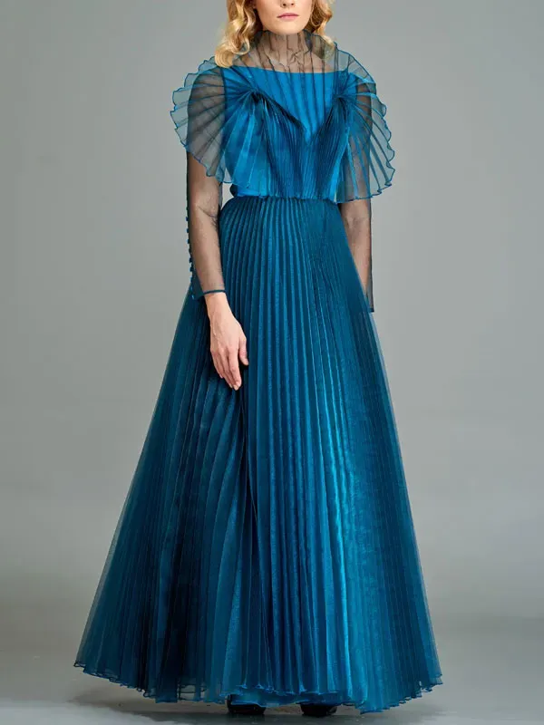 Organza thread design temperament women's dress