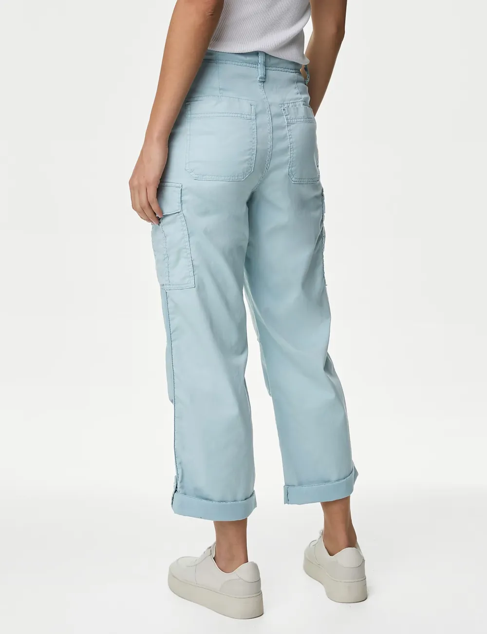 Tea Dyed Cropped Trousers