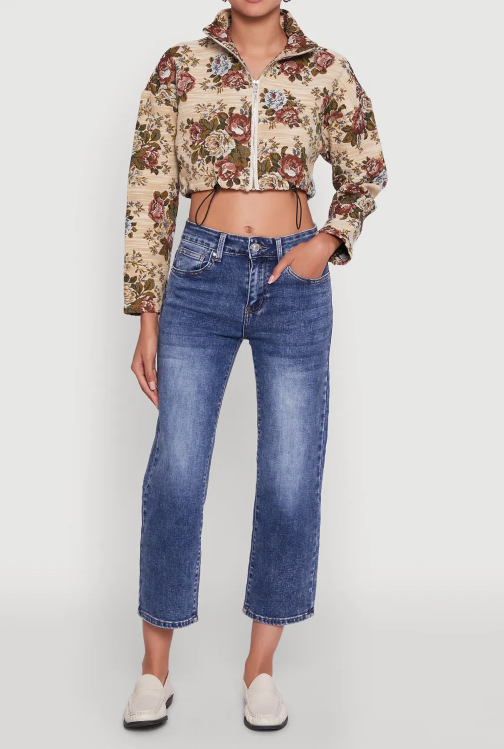 Drawstring Hem Jacket