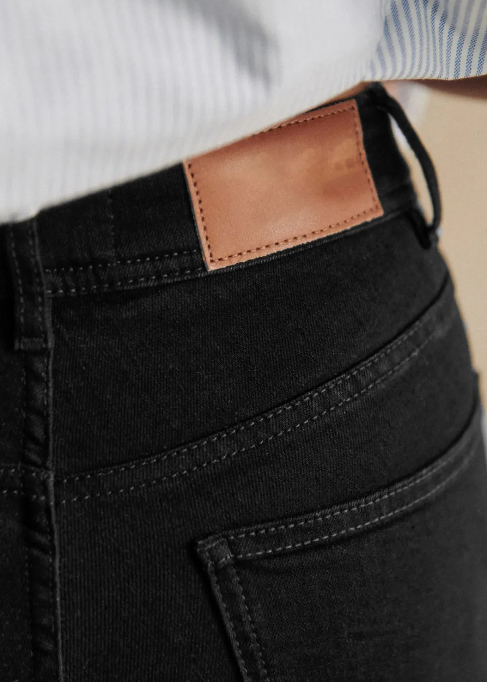 Solid Mid-Rise Slim-Fit Jeans