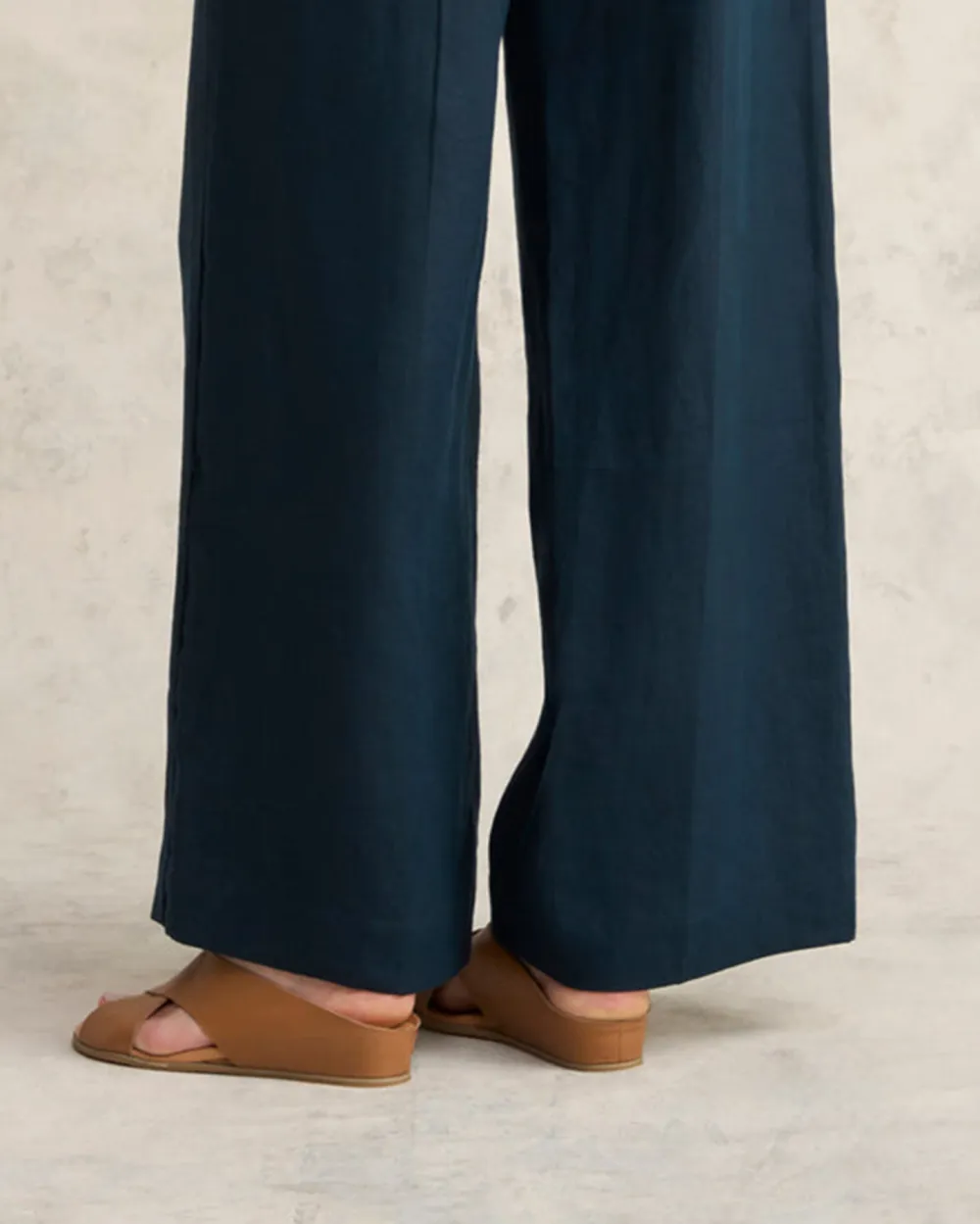 Wide Leg Linen Trousers