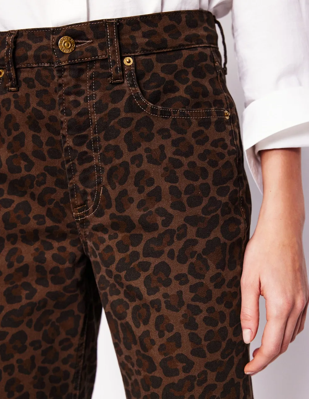 Girlfriend Jeans -Leopard