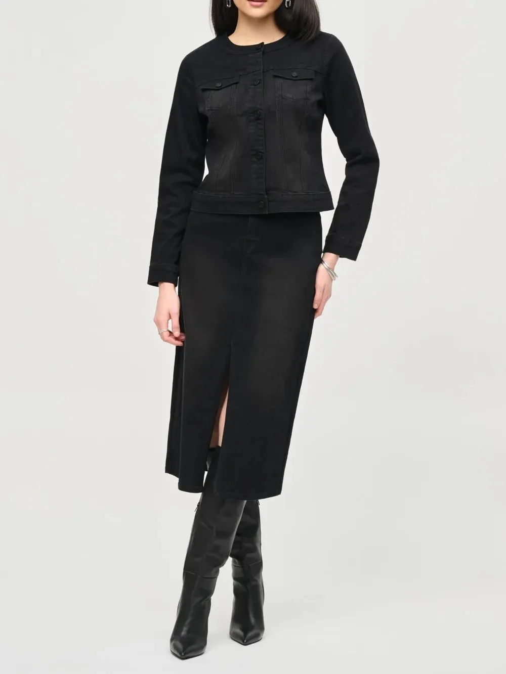 Classic Black Denim Jacket