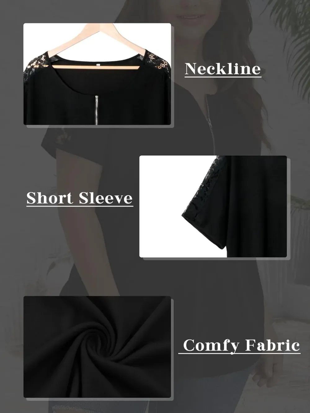 HDLTE Womens Plus Size Tops Floral Bell Sleeves Blouses Summer Crewneck Tunic Loose Casual T Shirts