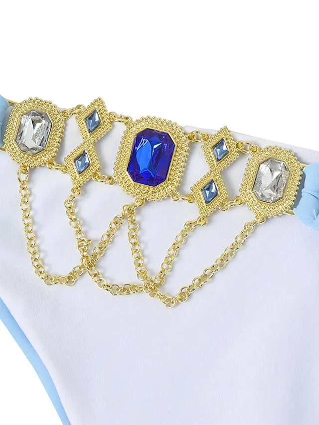 Women's Swimwear Bikini 2 Piece Normal Swimsuit Glitter Solid Color Black White Yellow Red Blue Plunge Bathing Suits Sexy Vacation Fashion