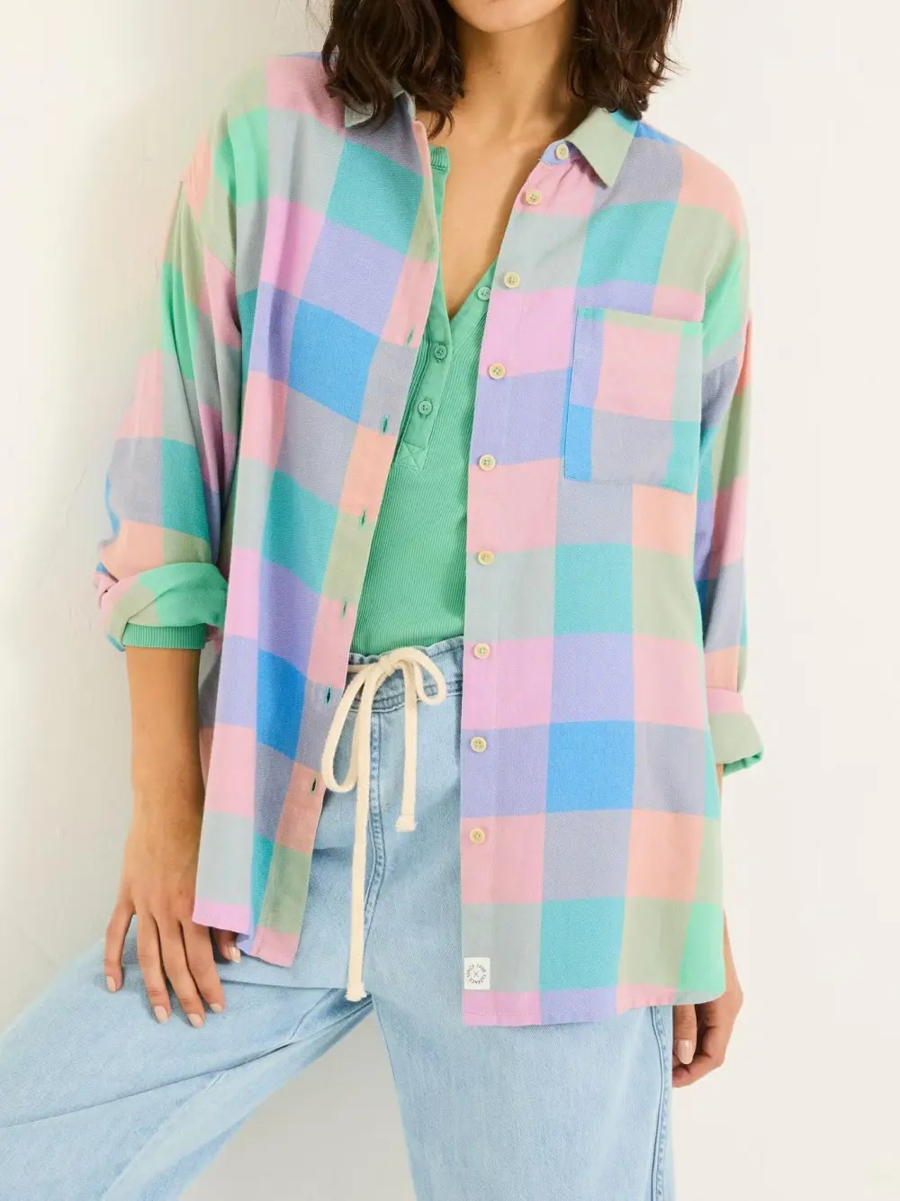 Multi 100% Cotton Carolin Check Shirt