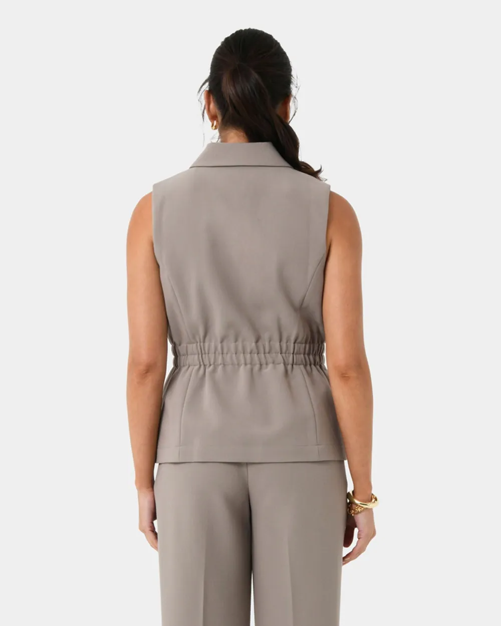 Relaxed Silhouette Longline Vest