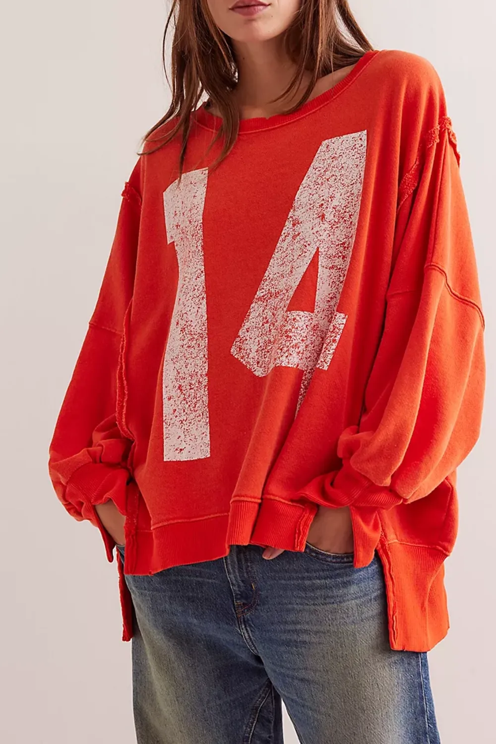 Oversized Graphic Print Sweatshirt