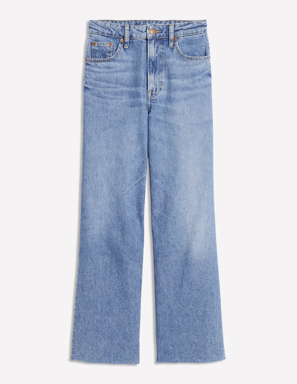 Medium Blue Wide - Leg Jeans