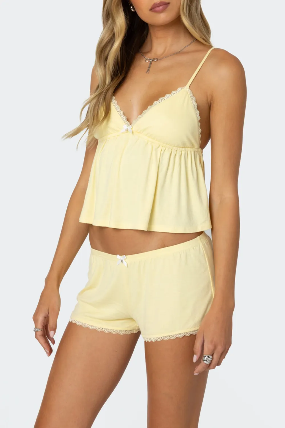 Lace Babydoll Tank Top