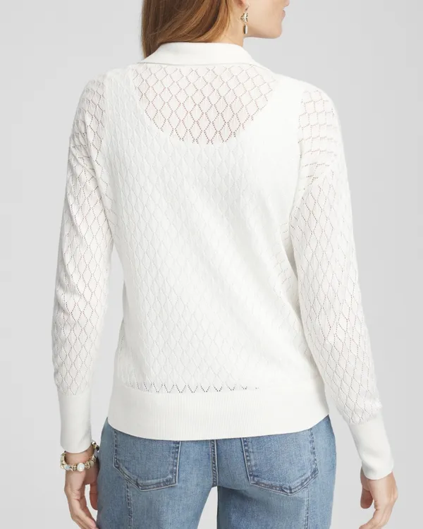 Collared V-Neck Pullover Sweater