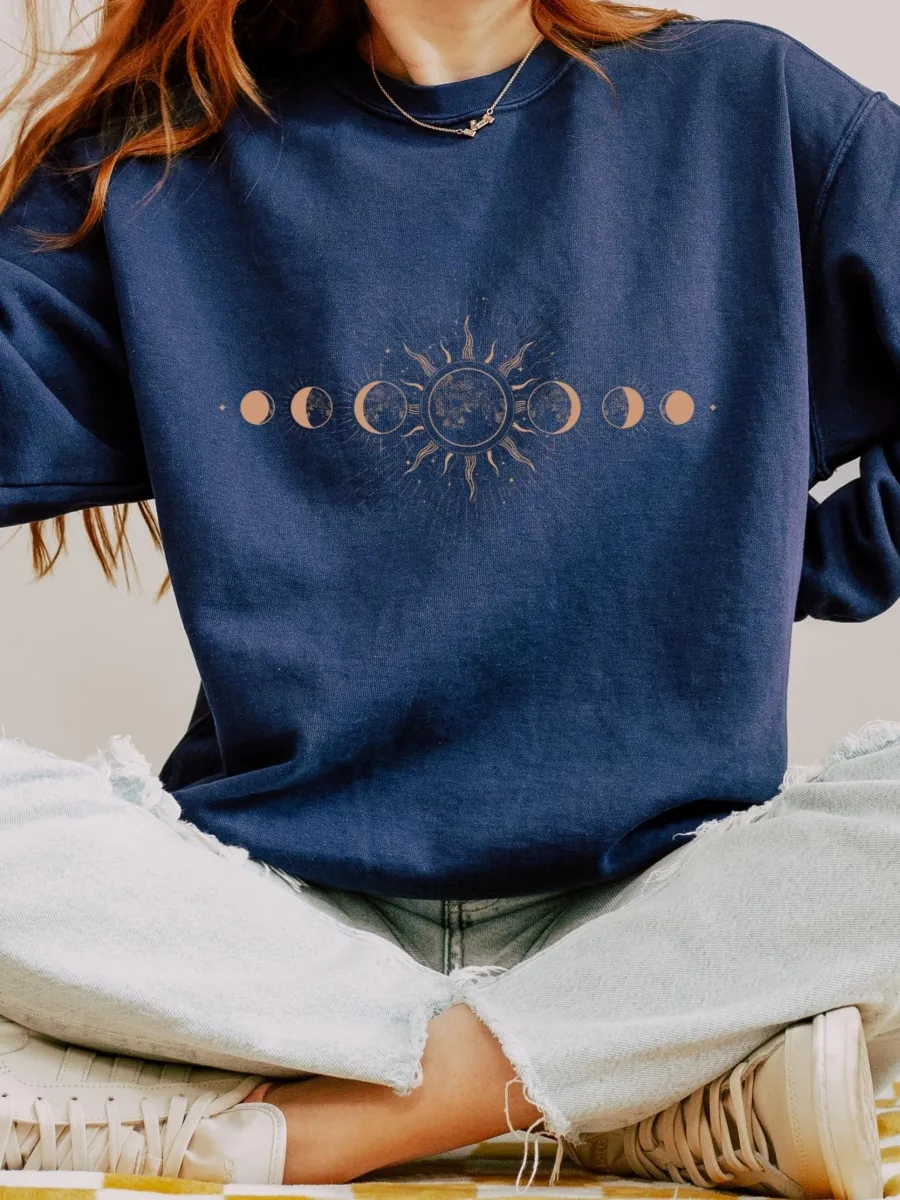 Boho Sun Moon Sweatshirt