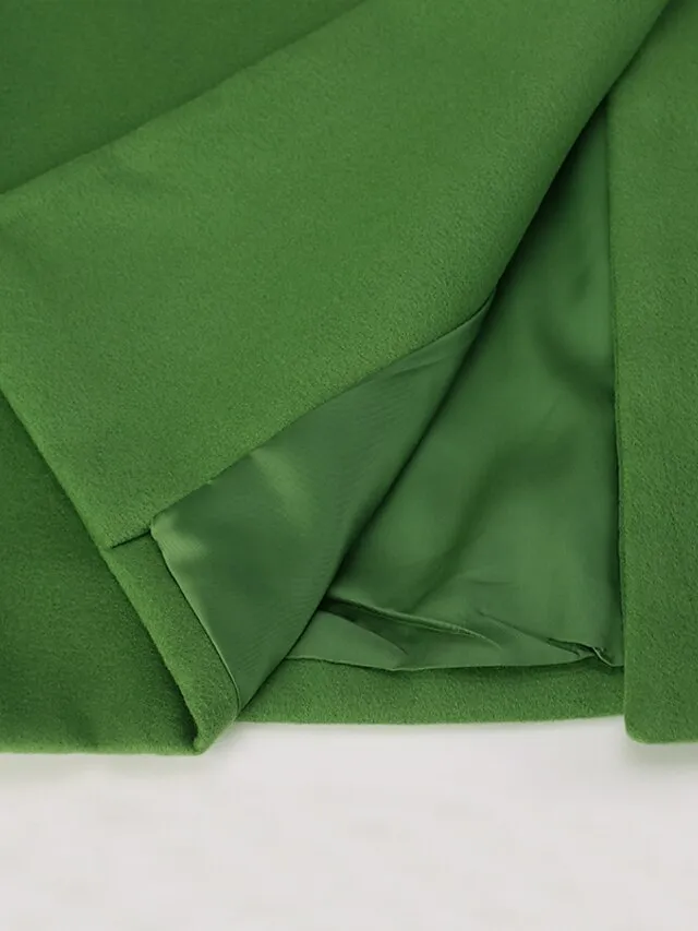 Women's Coat Regular Hooded Coat Camel Green White Black Gray Basic Essential Street Fall Lapel Regular Fit S M L XL XXL XXXL / Daily / Casual / Solid Color / Winter