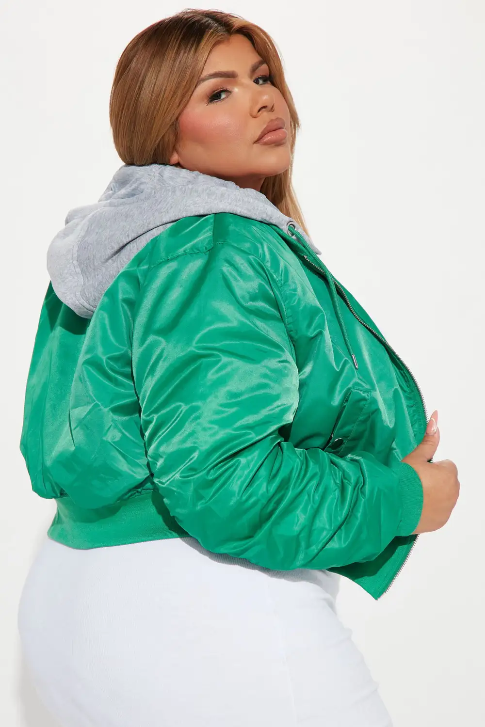 Restore The Feeling Bomber Jacket - Kelly Green