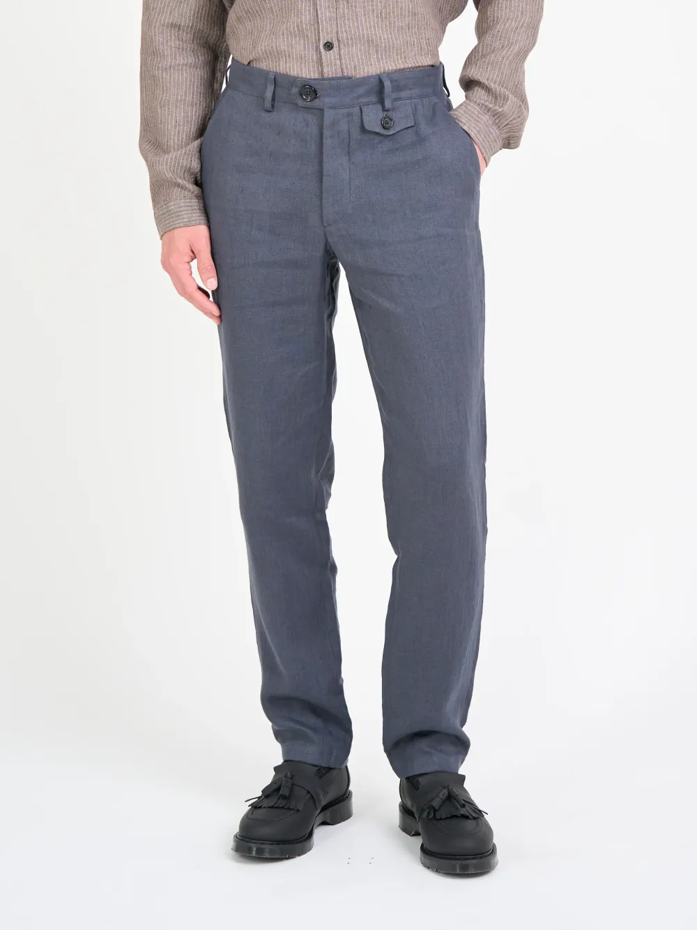 Grey Casual Style Trousers