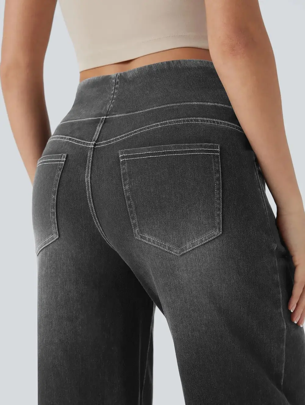 High Waisted Stretch Slim-Fit Jeans