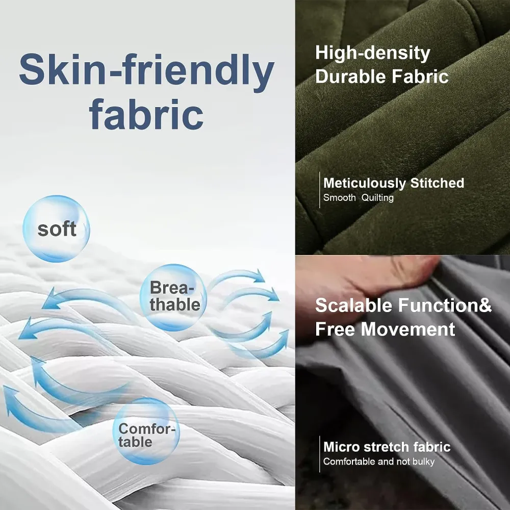 Women's Warm Winter Coat Velvet Puffer Jacket Quilted Faux Fur Hood