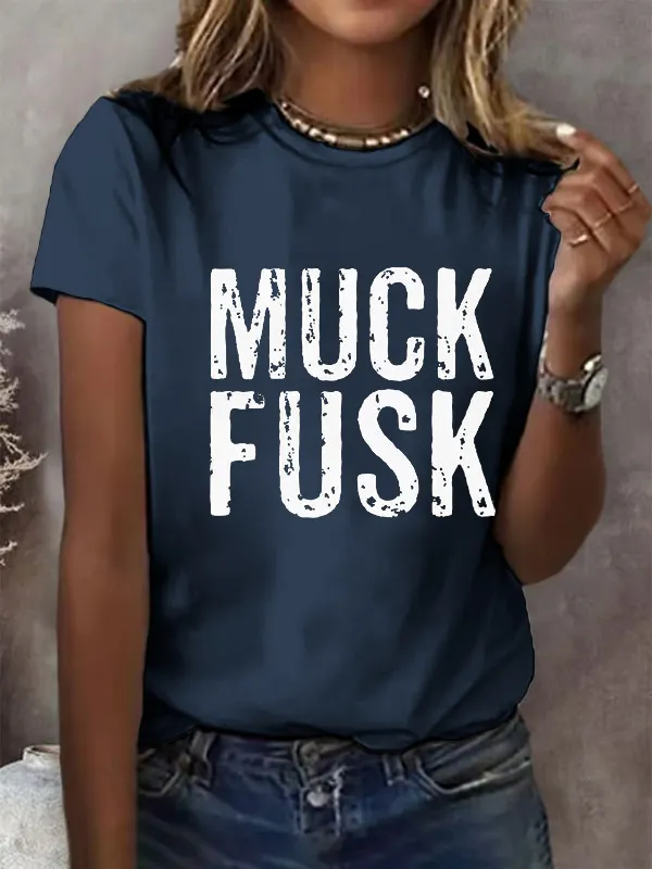 Women’S Retro Print T-Shirt