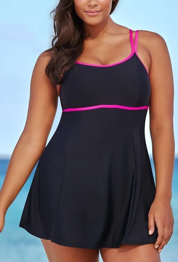 CERISE LINGERIE SWIMDRESS