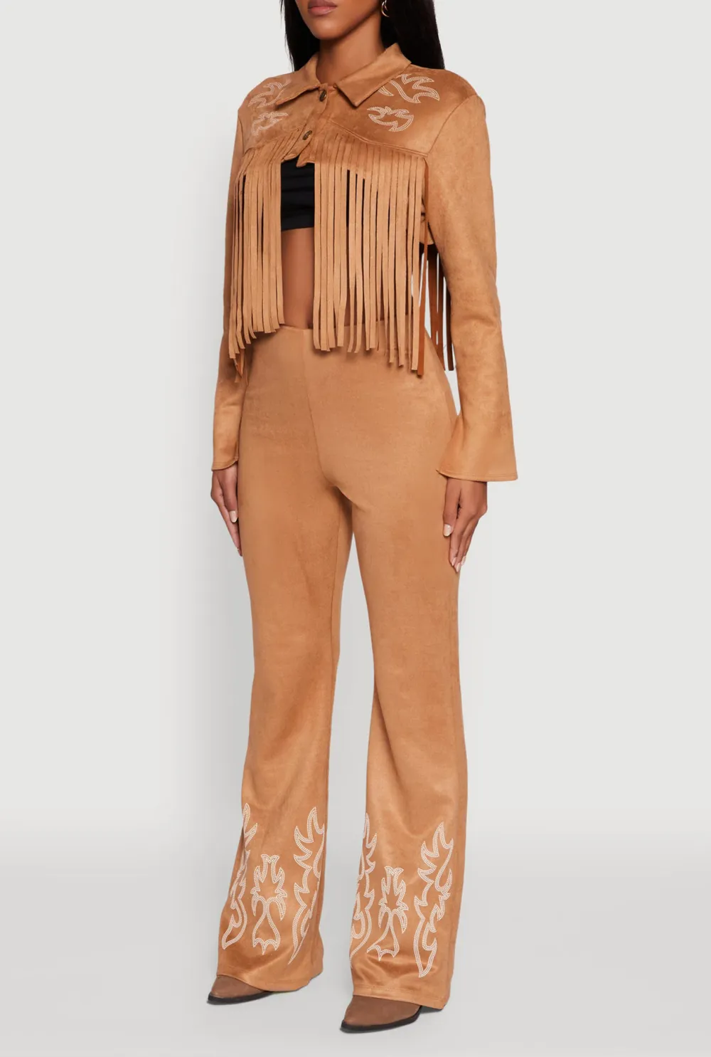 Long Sleeved Tassel Jacket