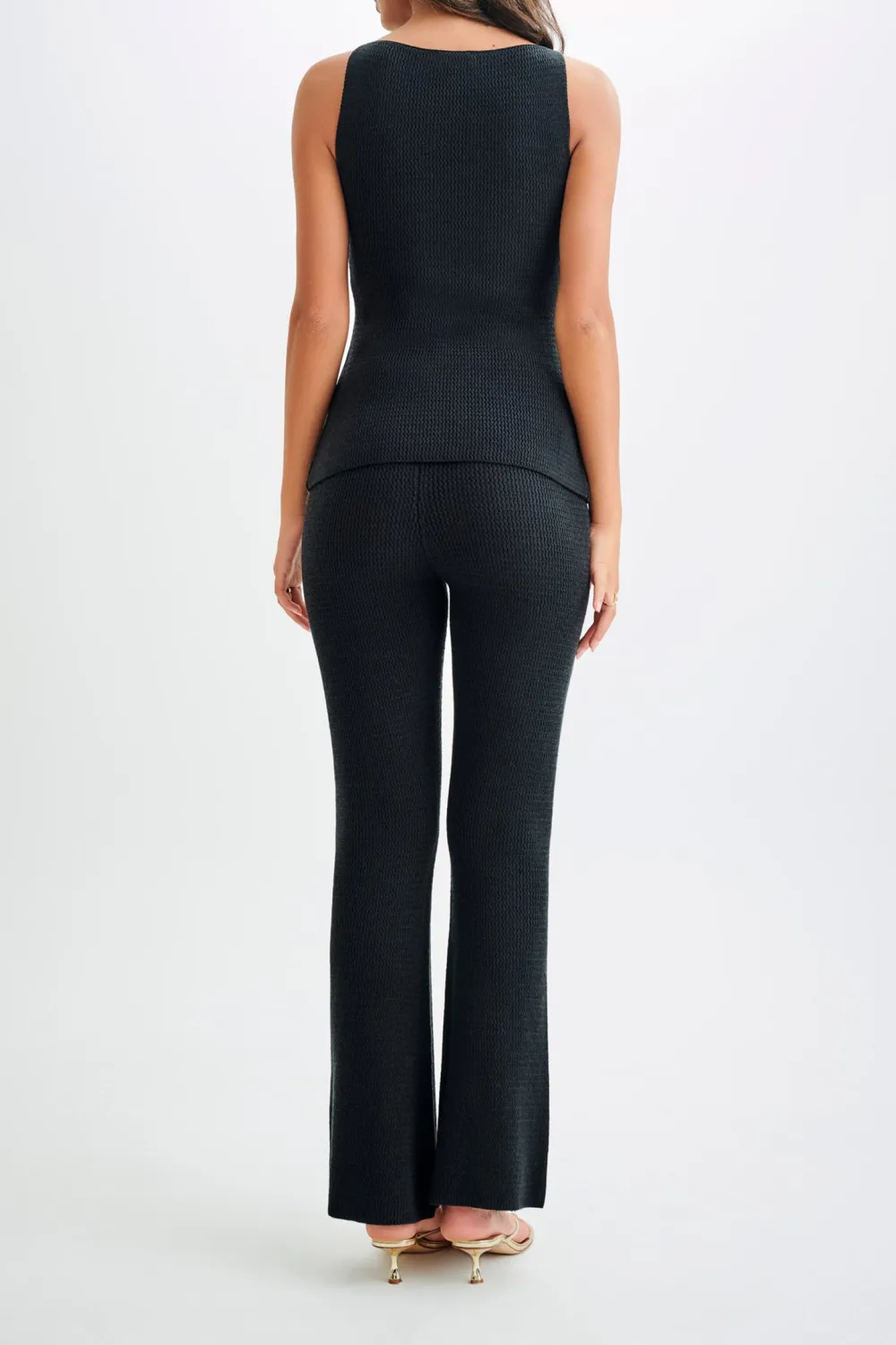 Straight Leg Knit Trousers