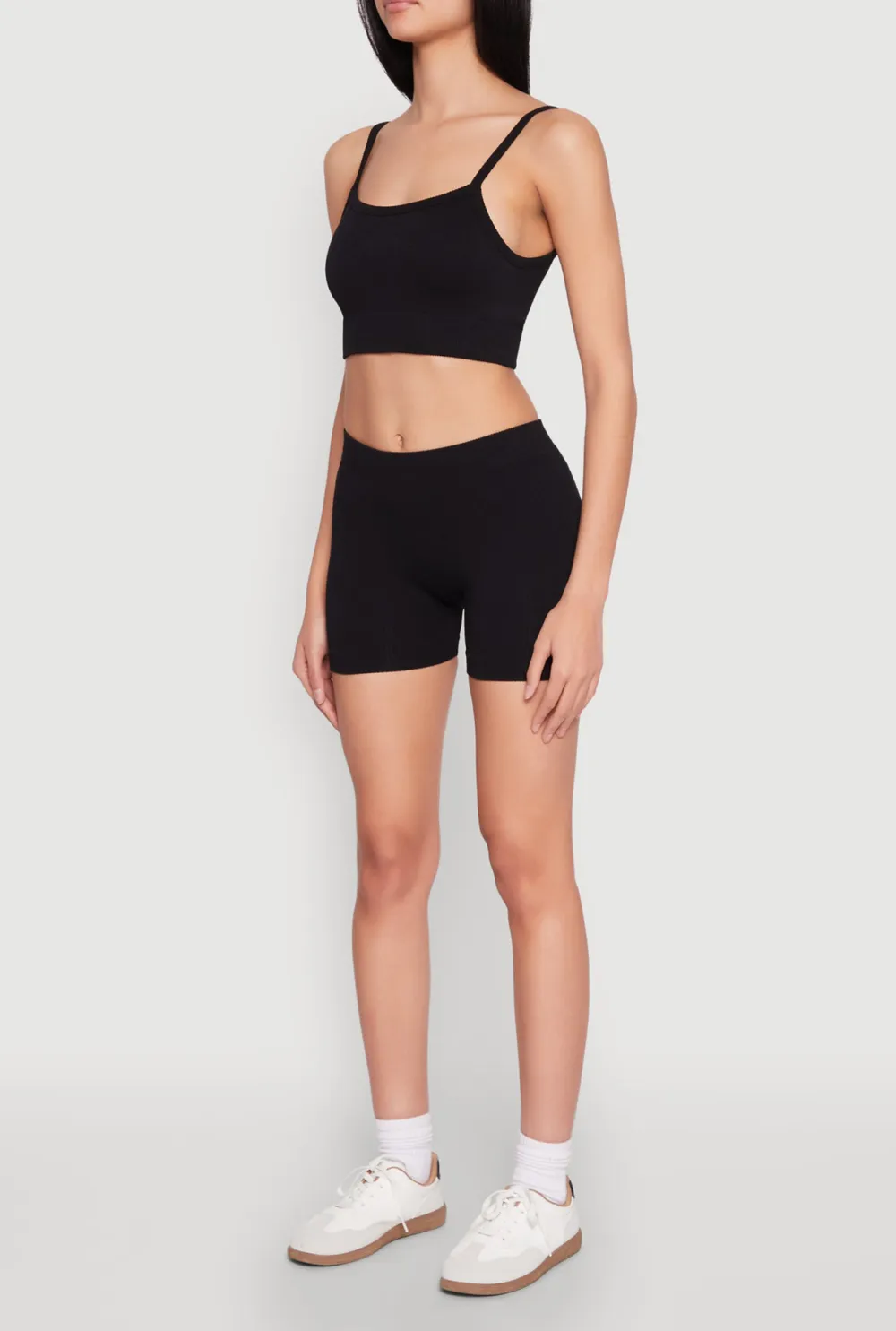 Ribbed Knitted Shorts