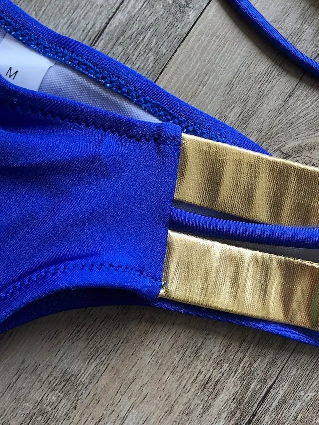 Women's Swimwear Bikini 2 Piece Normal Swimsuit Open Back Cut Out Sexy Leopard Color Block Leopard Print Black Pink Wine Dusty Rose Camisole Strap Bathing Suits New Vacation Sexy