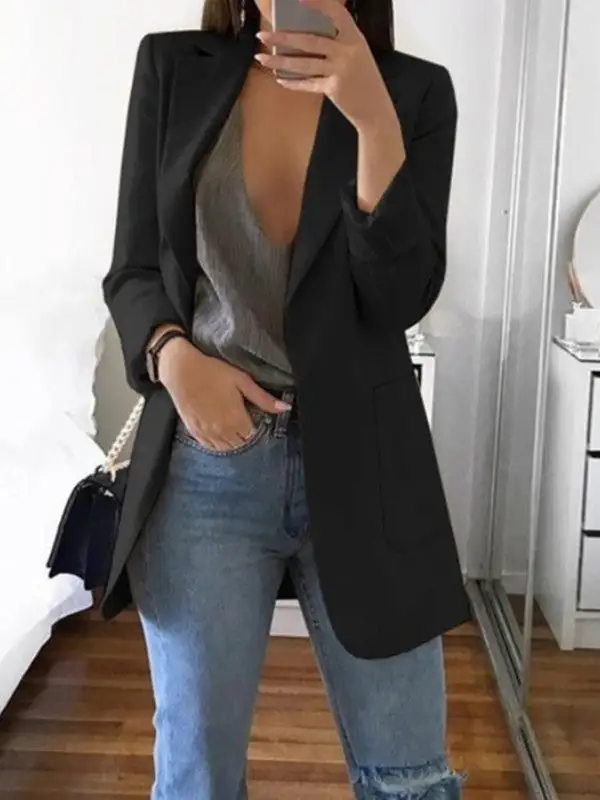 Fashion Lapel Slim Fit Blazer Jacket