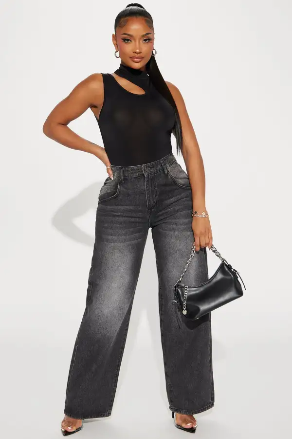 Making Changes Cut Out Bodysuit - Black