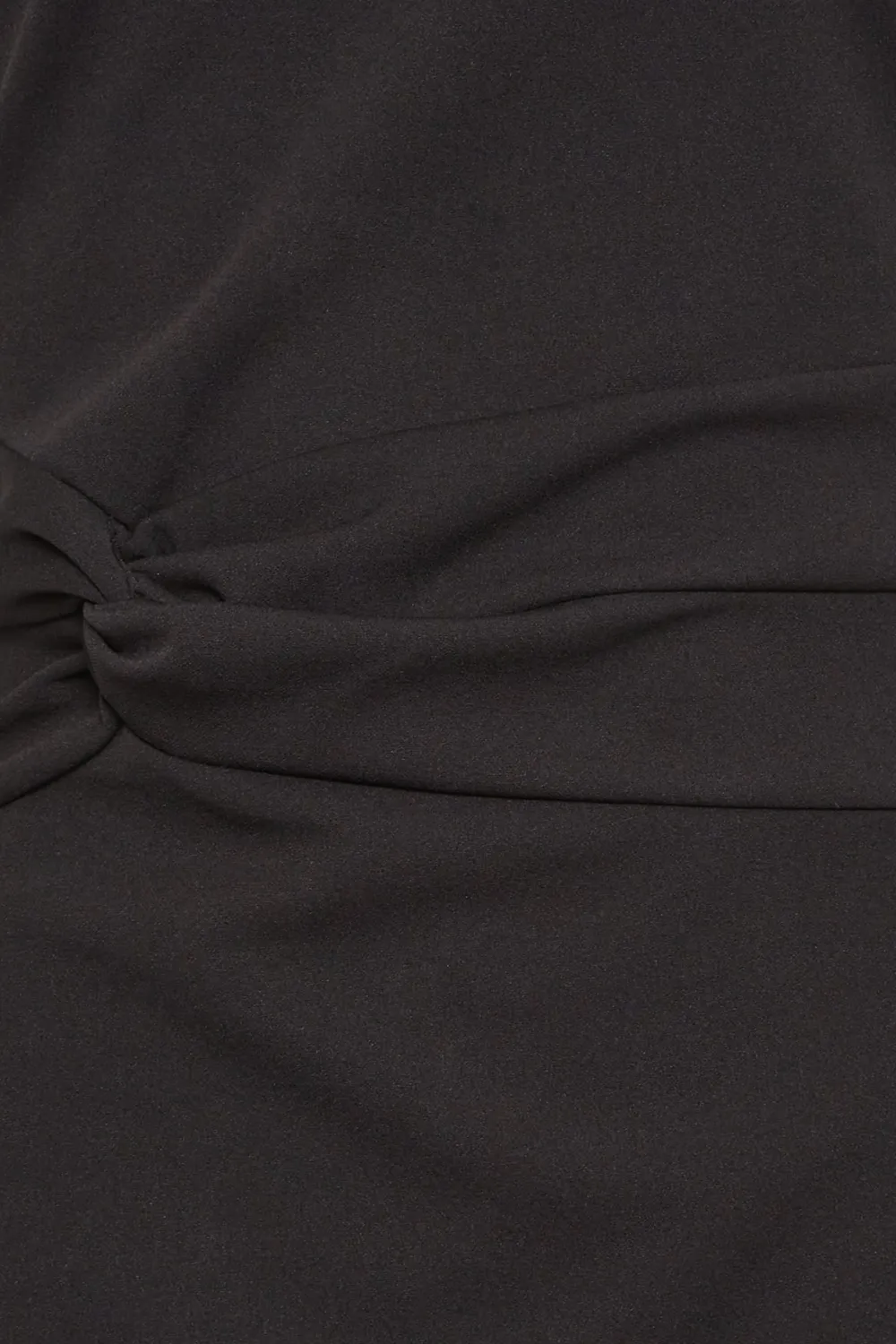 LTS Tall Black Twist Midi Dress