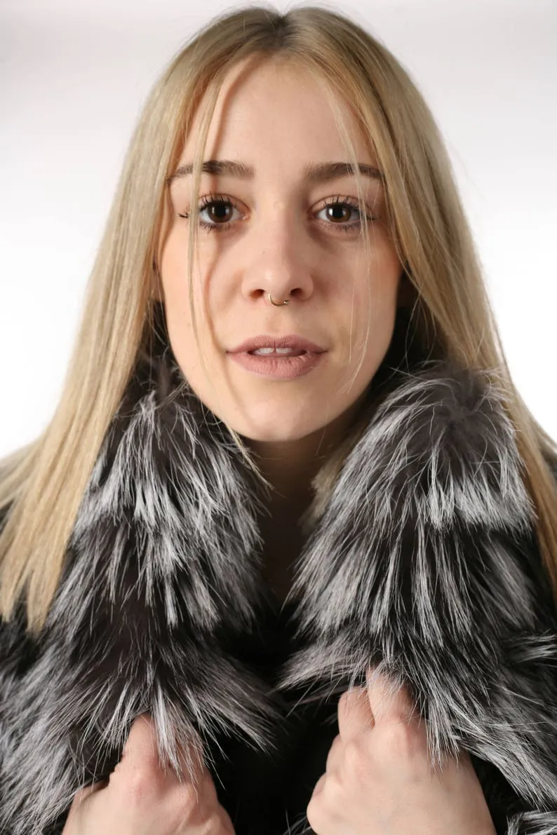 Silver Fox Fur coat
