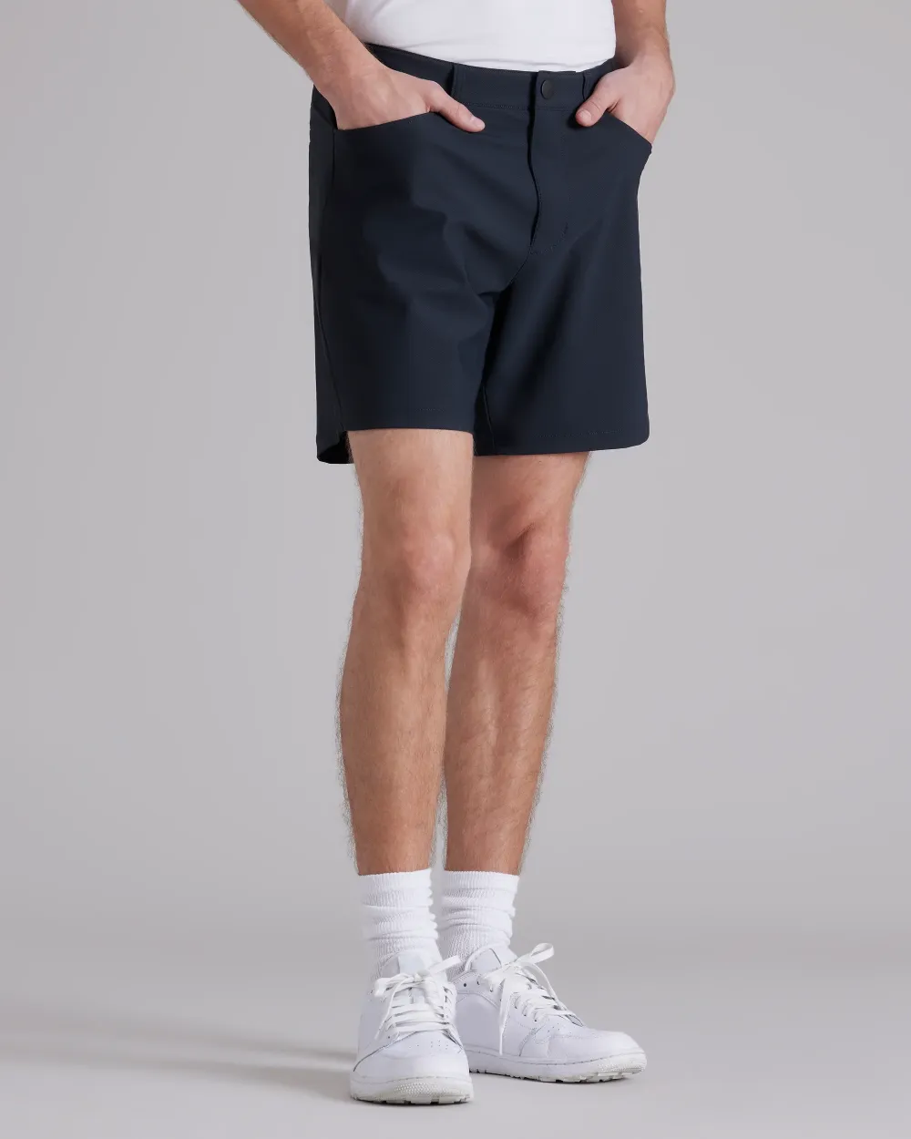 Gray Slim - Fit Men's Shorts