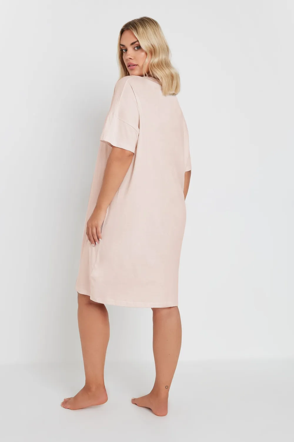 YOURS Curve Blue Celestial Print Sleep Tee Nightdress