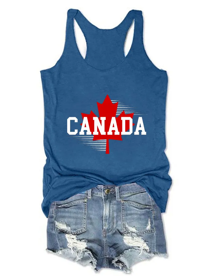 Women's I Love Canada Crew Neck Vest