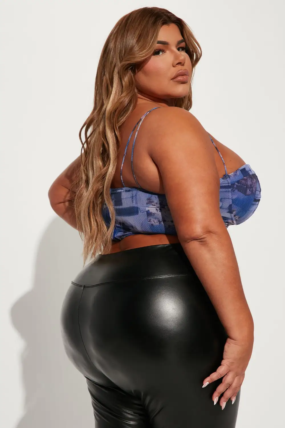 Clara Corset Top - Blue