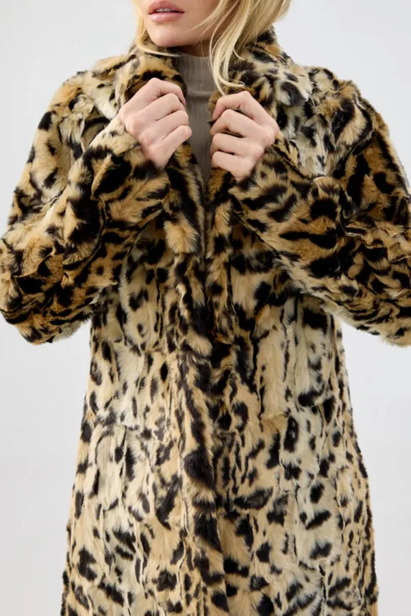 Leopard Print Plush Suit Soft Jacket