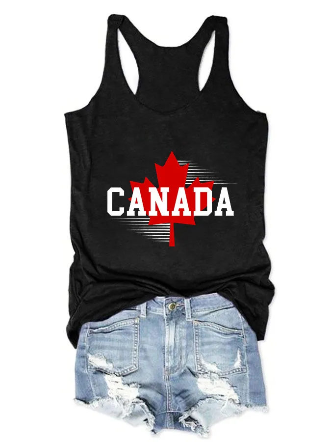 Women's I Love Canada Crew Neck Vest