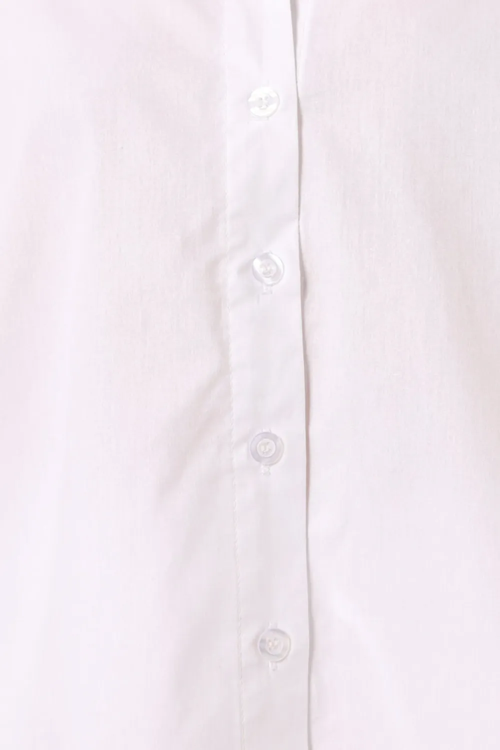 WHITE SHORT SLEEVE BUTTON TOP
