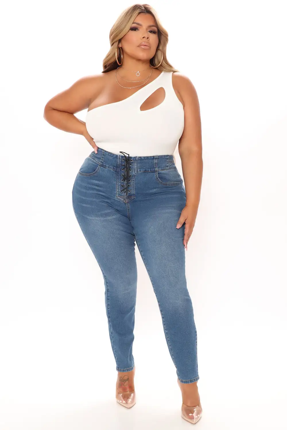 Carlie One Shoulder Bodysuit - Off White