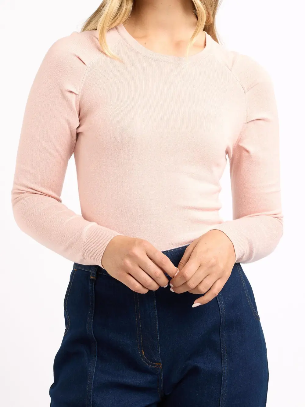 Pink Casual Basic Knitwear