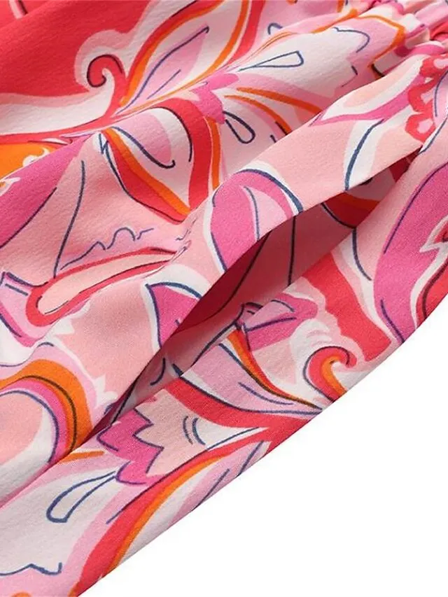 Women's Loungewear Sets Flower Fashion Casual Comfort Home Street Daily Polyester Breathable Off Shoulder Long Sleeve Shirt Pant Summer Spring Black Pink